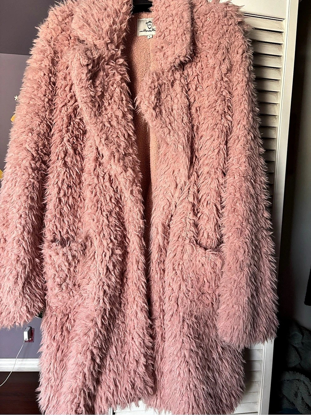 Pink Teddy Coat Like New